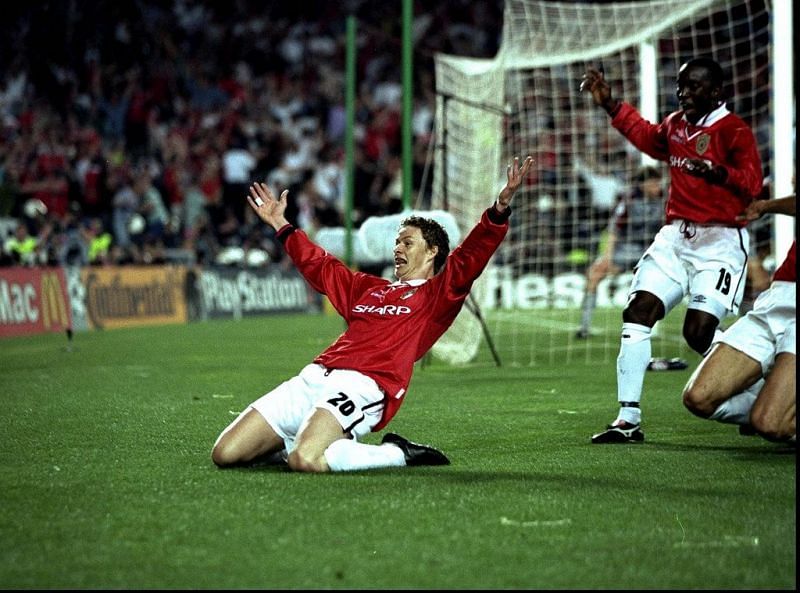 Solskjaer writing a piece in United's finest moment